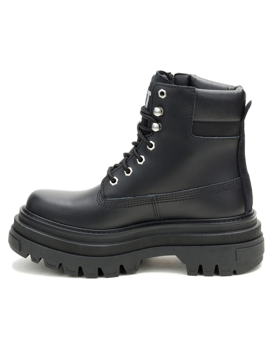Bota arriba del tobillo de piel para mujer 4