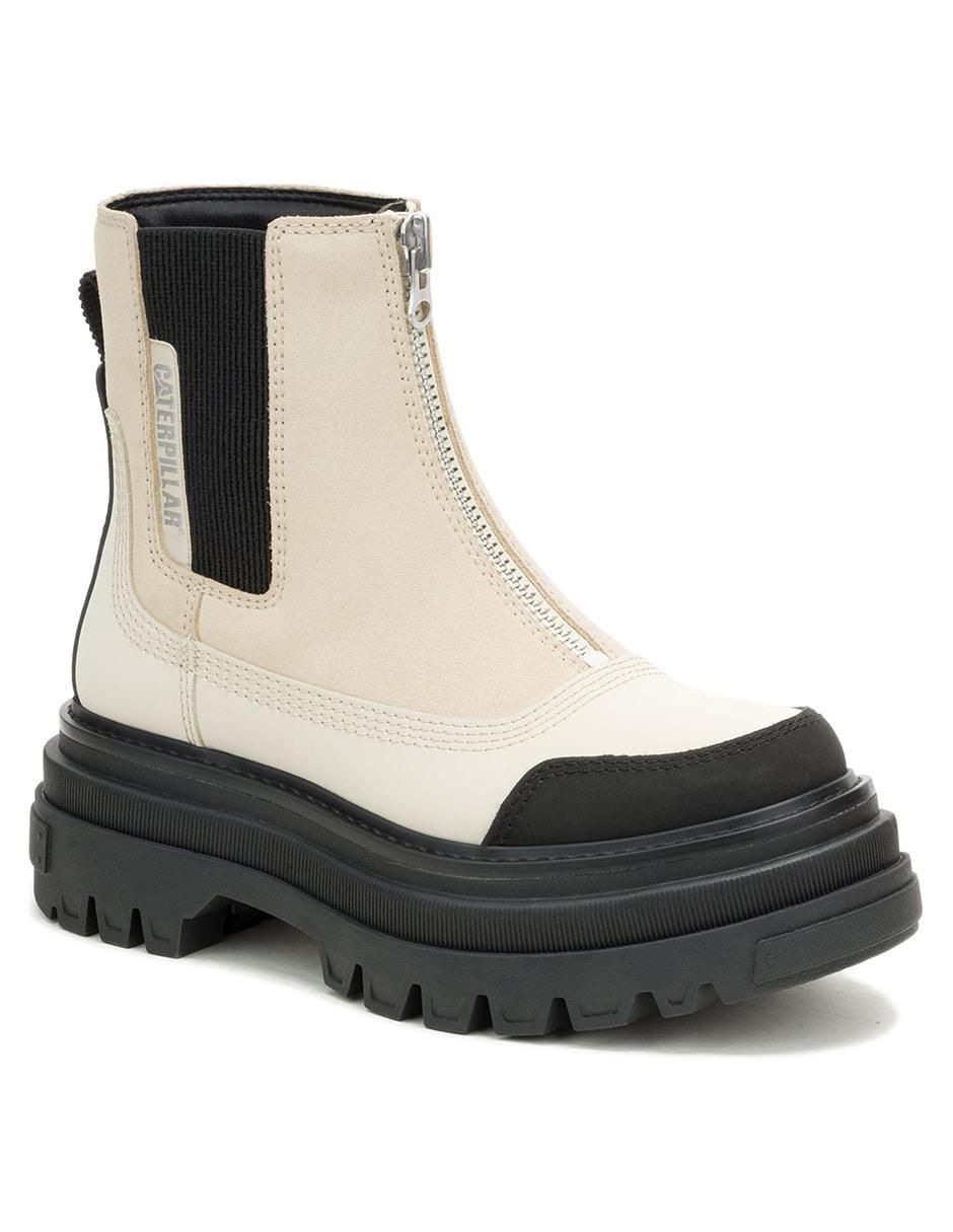 Bota arriba del tobillo de piel para mujer