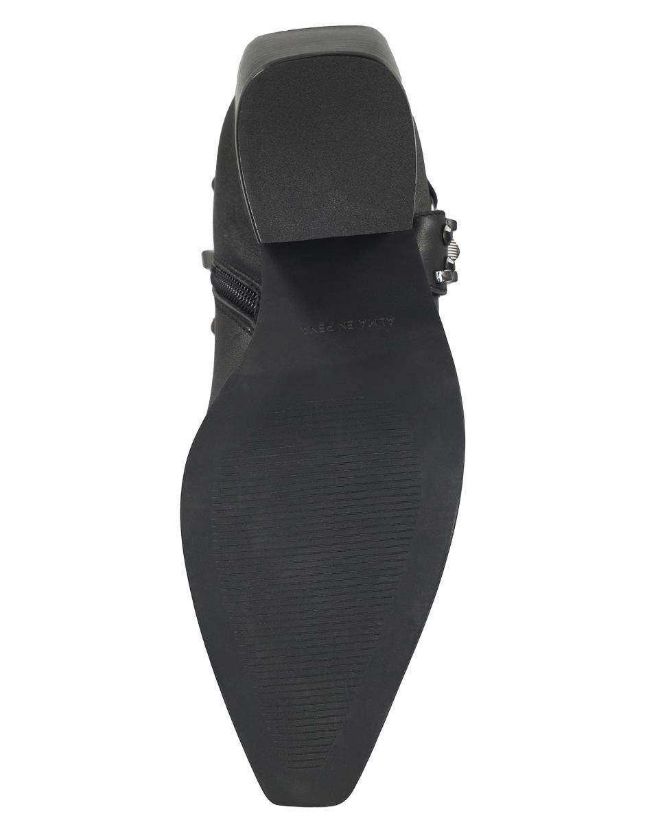 Bota media pierna de piel para mujer 3