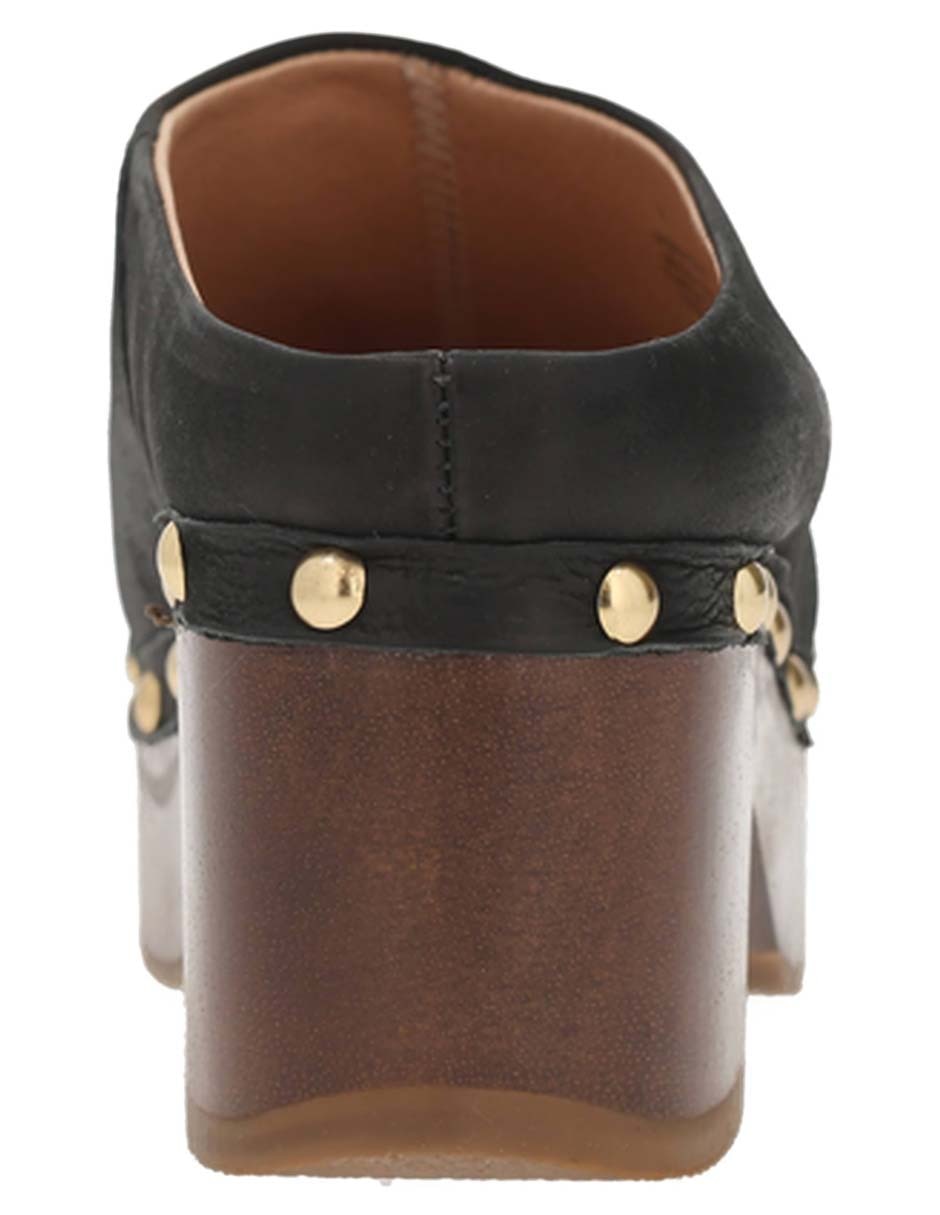 Zueco de cuero para mujer 3