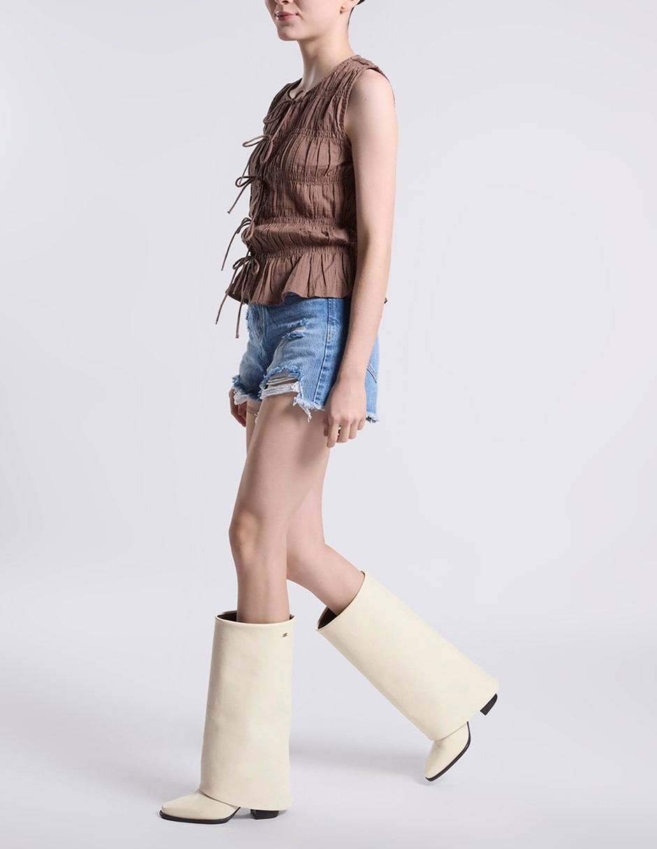 Bota abajo de la rodilla para mujer 7