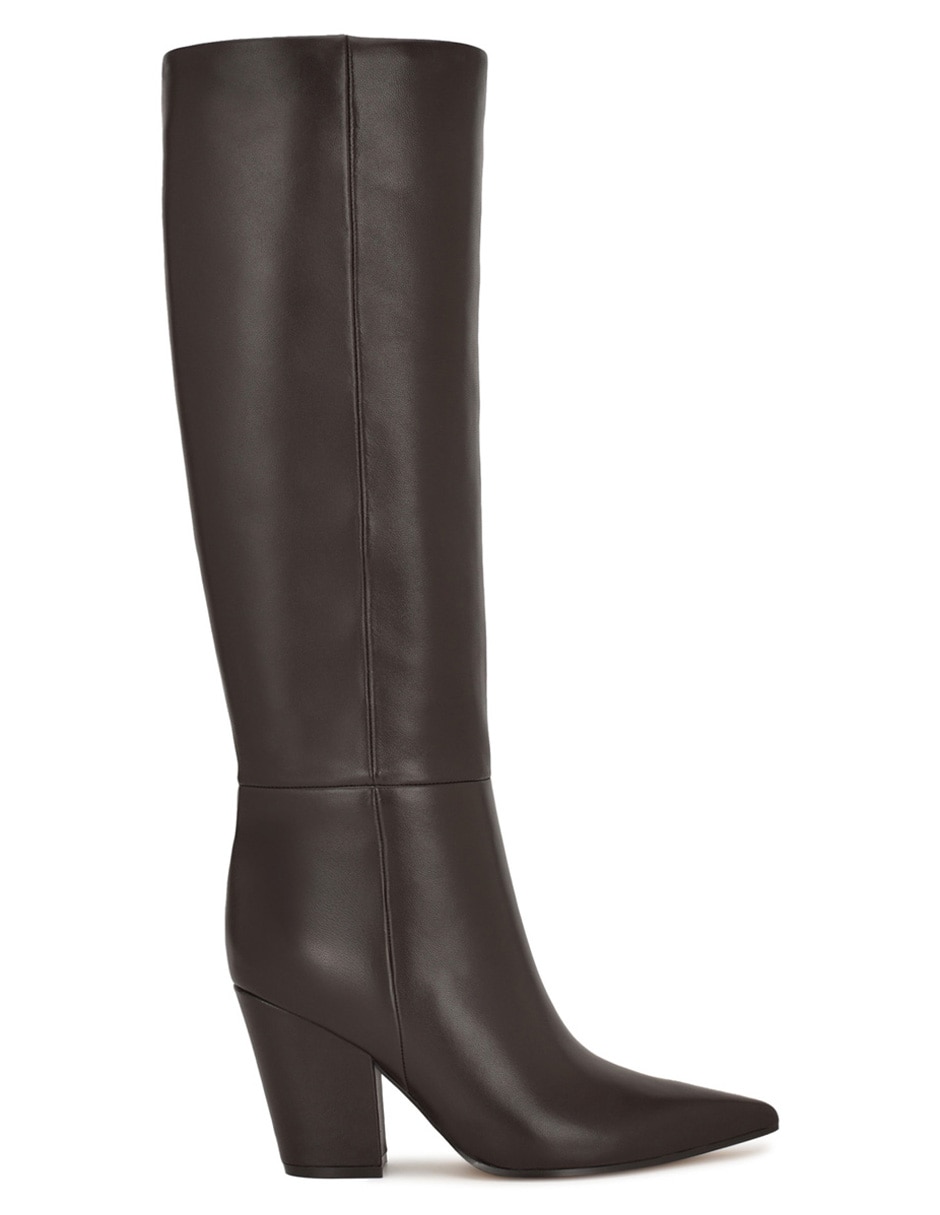 Bota abajo de la rodilla de piel para mujer 2