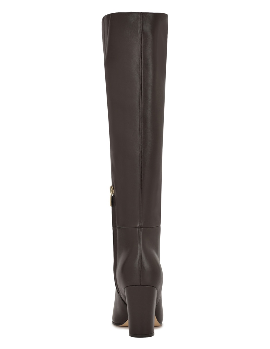 Bota abajo de la rodilla de piel para mujer 3