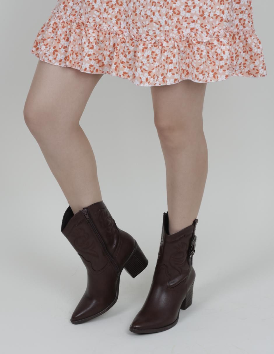 Bota cowboy arriba del tobillo Rbvegano para mujer 3