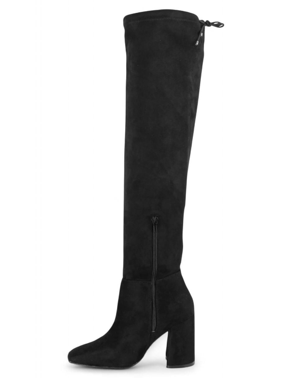 Bota arriba de la rodilla de gamuza para mujer 4