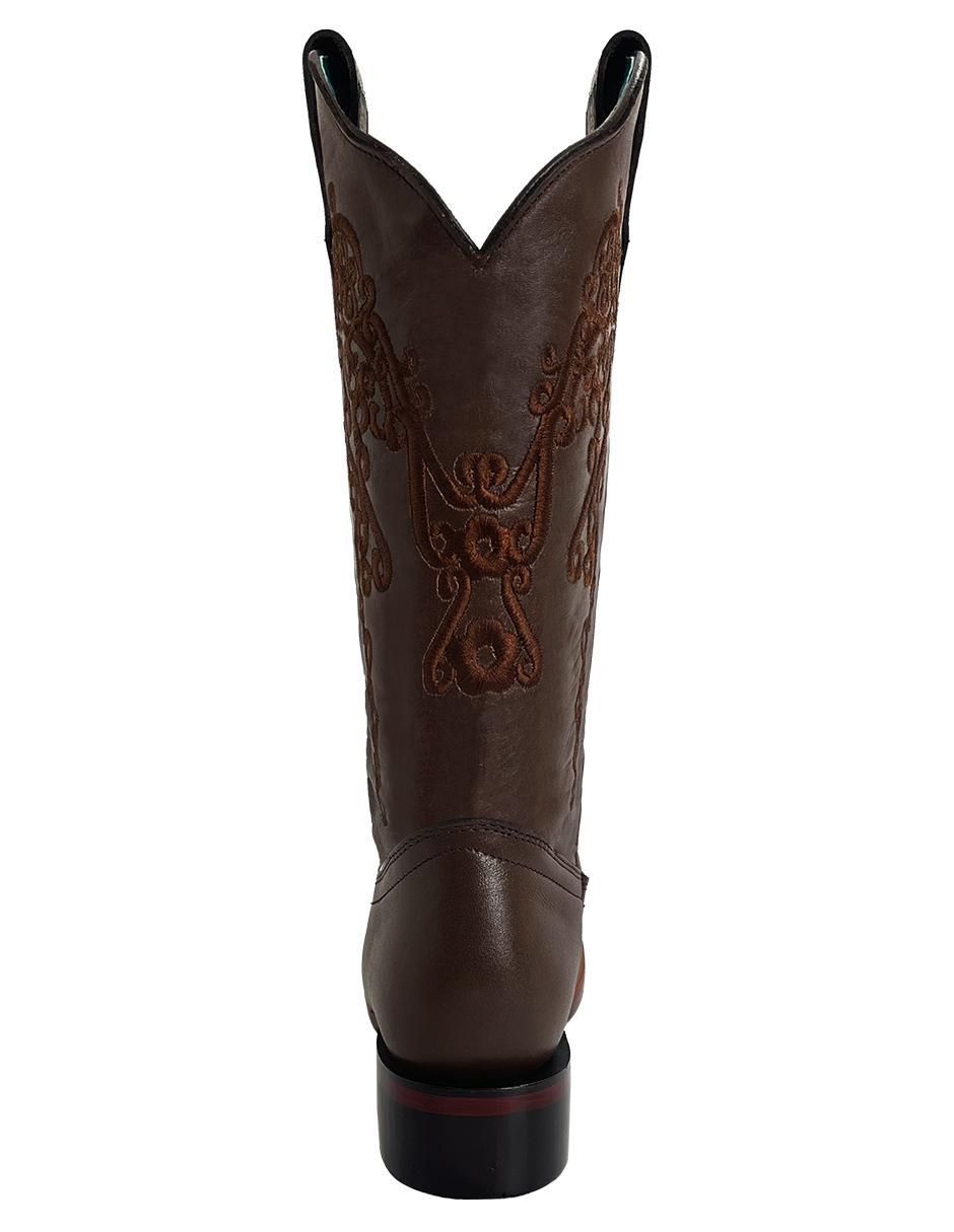 Bota cowboy media pierna Vaquero de piel para mujer 9