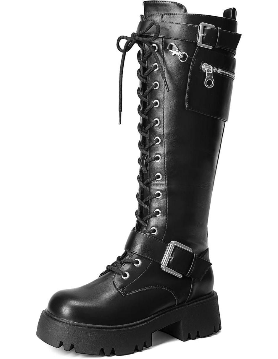 Bota abajo de la rodilla dream paris sin familia "de" sintético "para mujer"