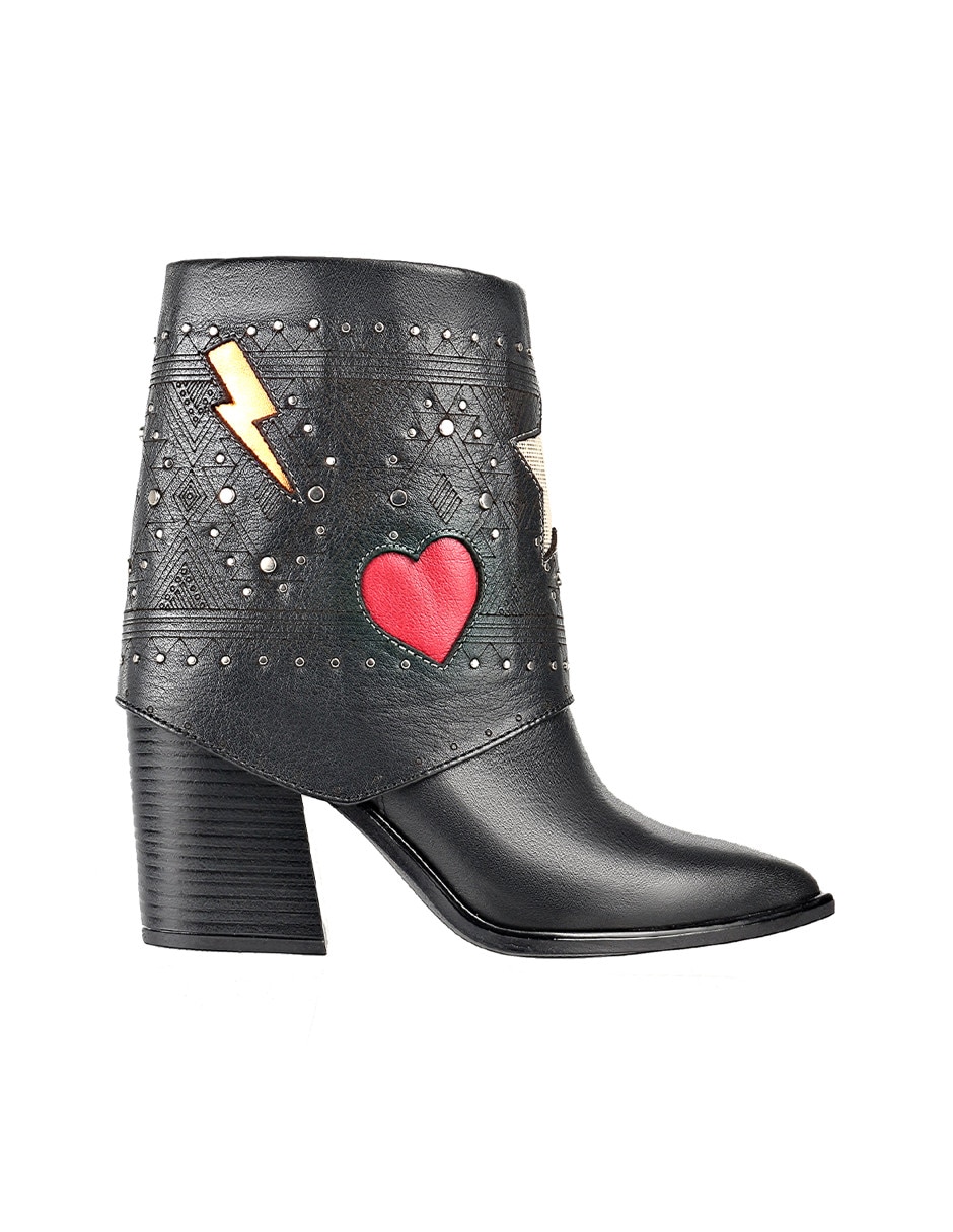 Bota cowboy arriba del tobillo Moda Jossefina de piel para mujer 2