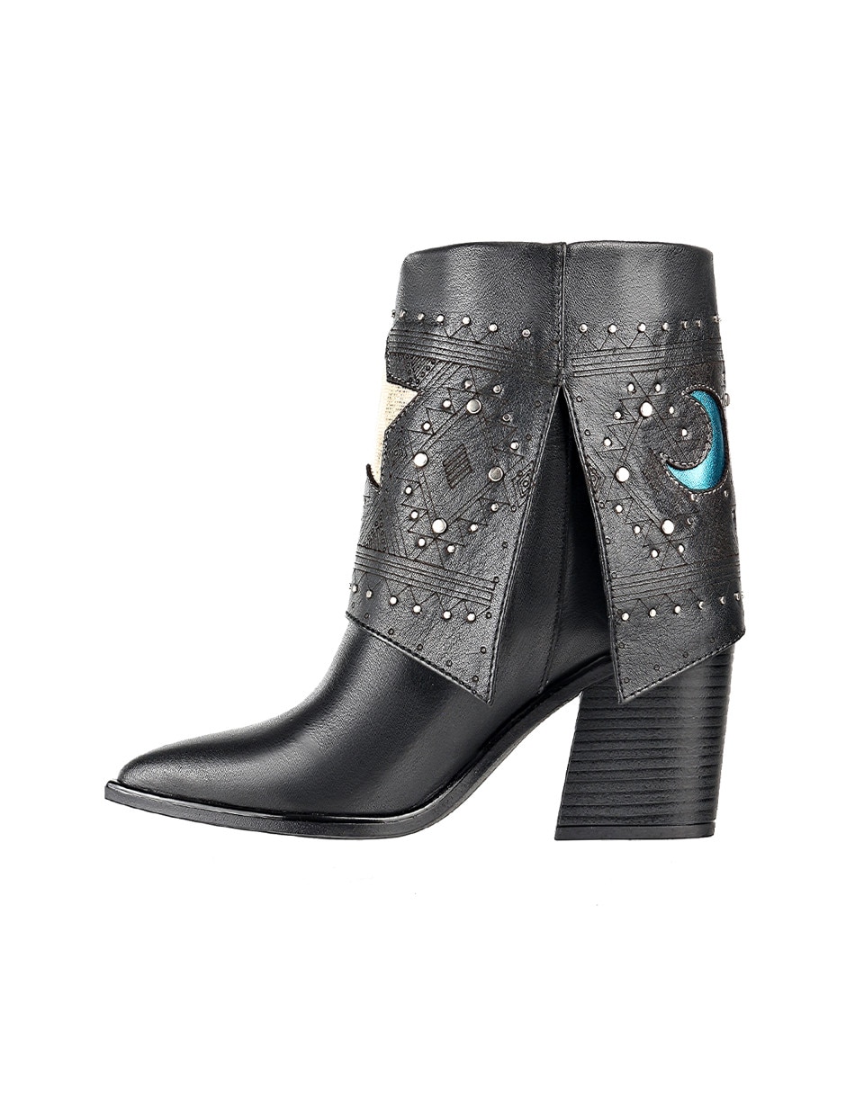 Bota cowboy arriba del tobillo Moda Jossefina de piel para mujer 3