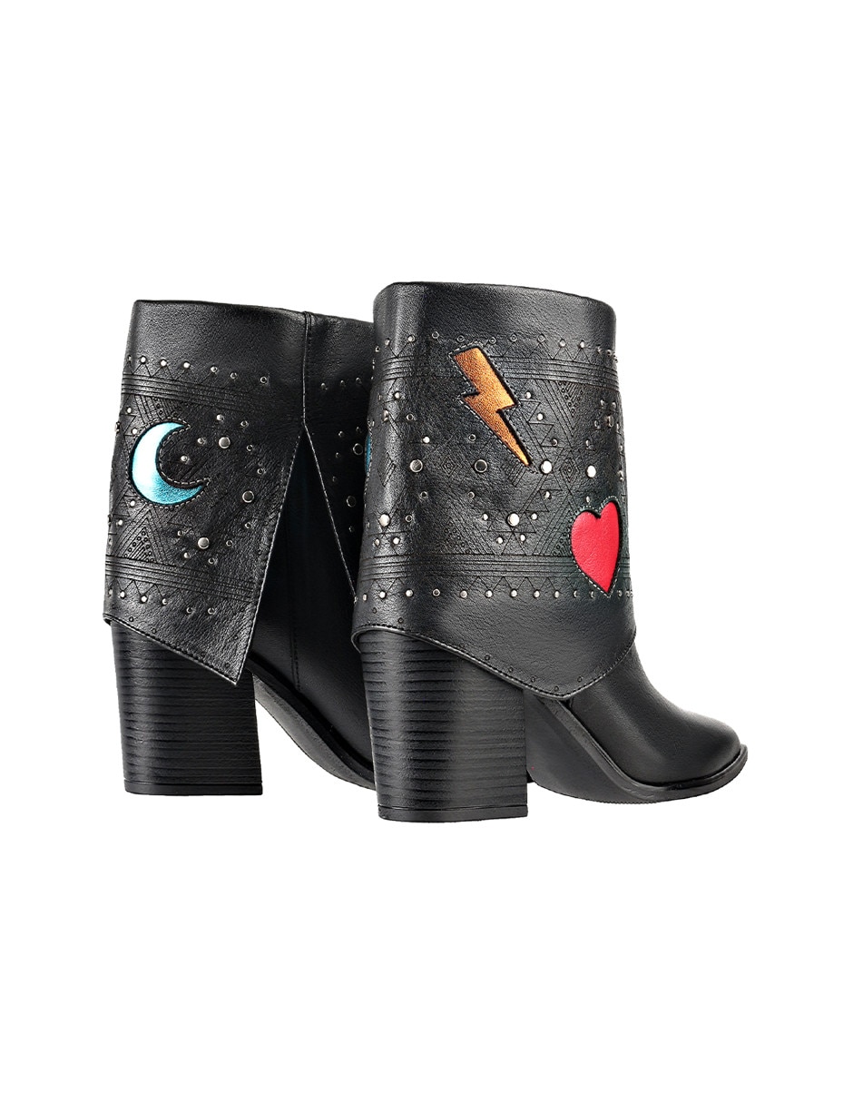 Bota cowboy arriba del tobillo Moda Jossefina de piel para mujer 5