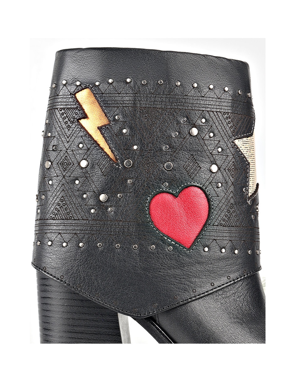 Bota cowboy arriba del tobillo Moda Jossefina de piel para mujer 7
