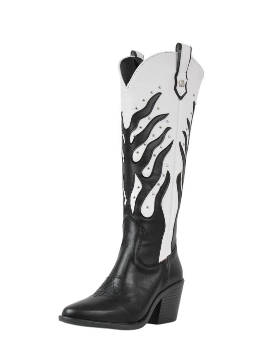 Bota cowboy abajo de la rodilla Vaqueras para mujer 4