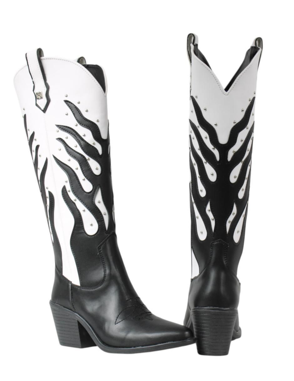Bota cowboy abajo de la rodilla Vaqueras para mujer 5