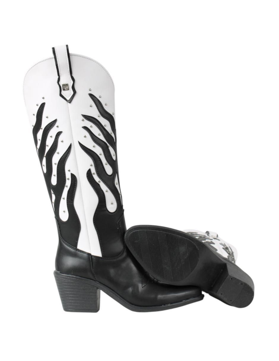 Bota cowboy abajo de la rodilla Vaqueras para mujer 6