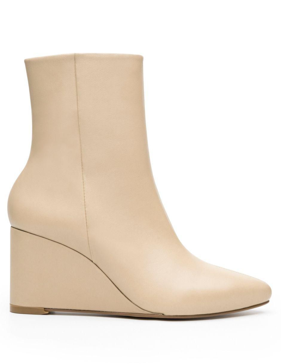 Botín arriba del tobillo de piel para mujer Botín arriba del tobillo de piel para mujer