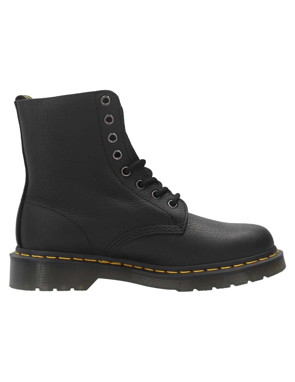 Bota arriba del tobillo de cuero para mujer 4