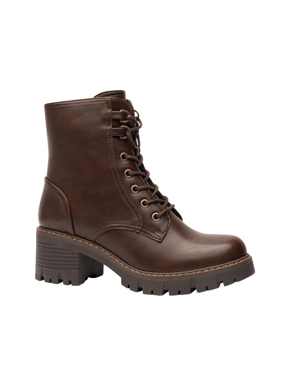 Bota combat arriba del tobillo para mujer