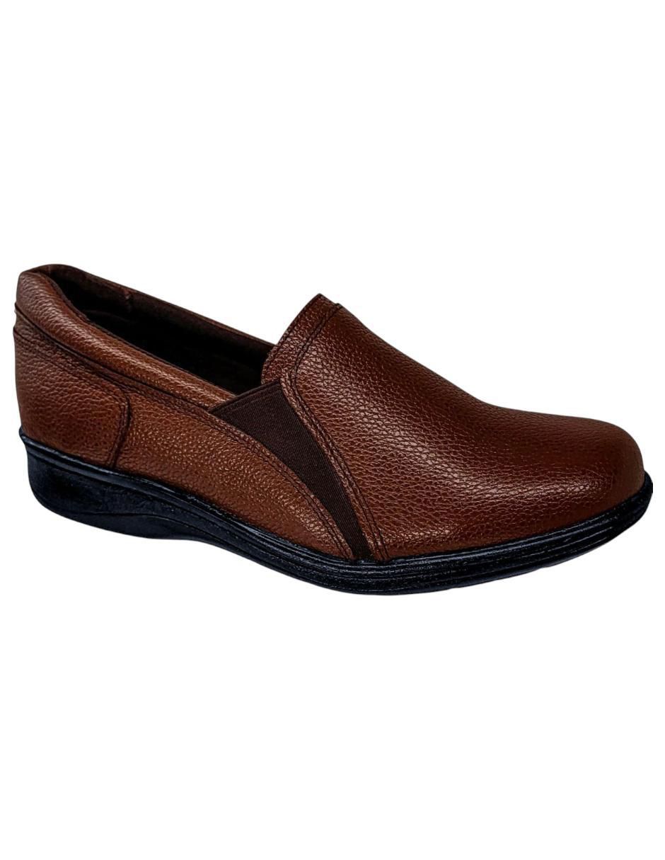 Mocasín de piel para mujer
