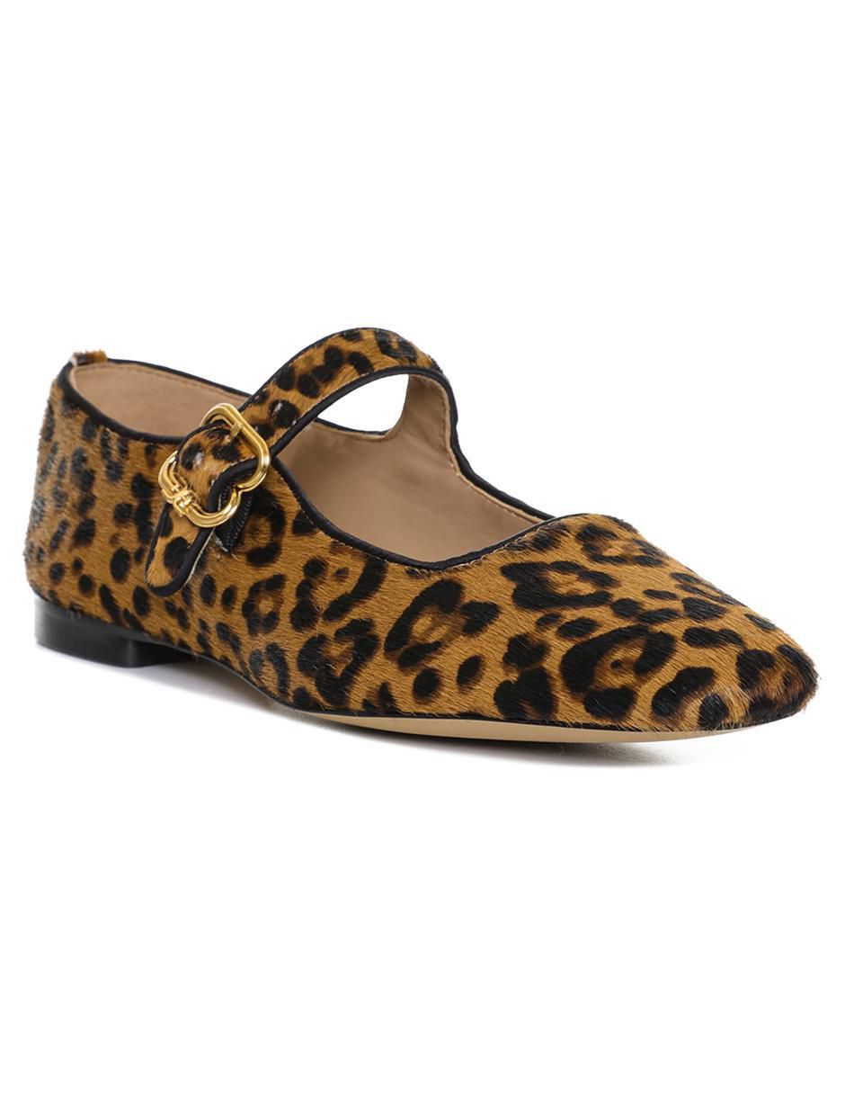 Balerina de piel para mujer