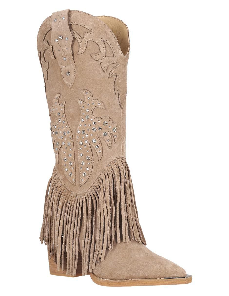 Bota arriba del tobillo de piel para mujer