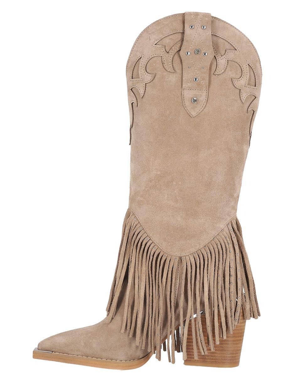 Bota arriba del tobillo de piel para mujer 6