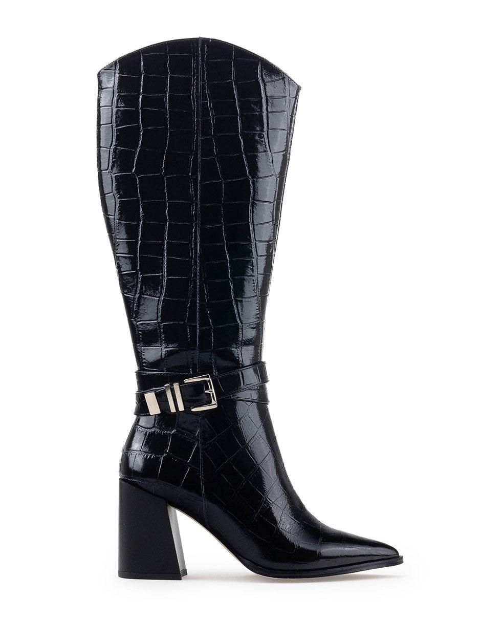 Bota rodilla de piel para mujer