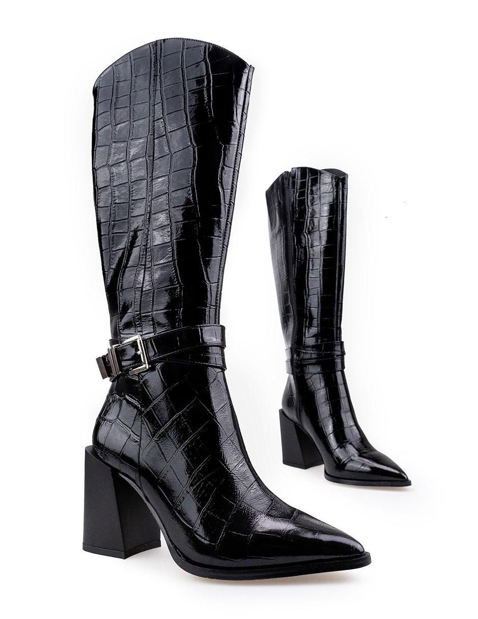 Bota rodilla de piel para mujer 2