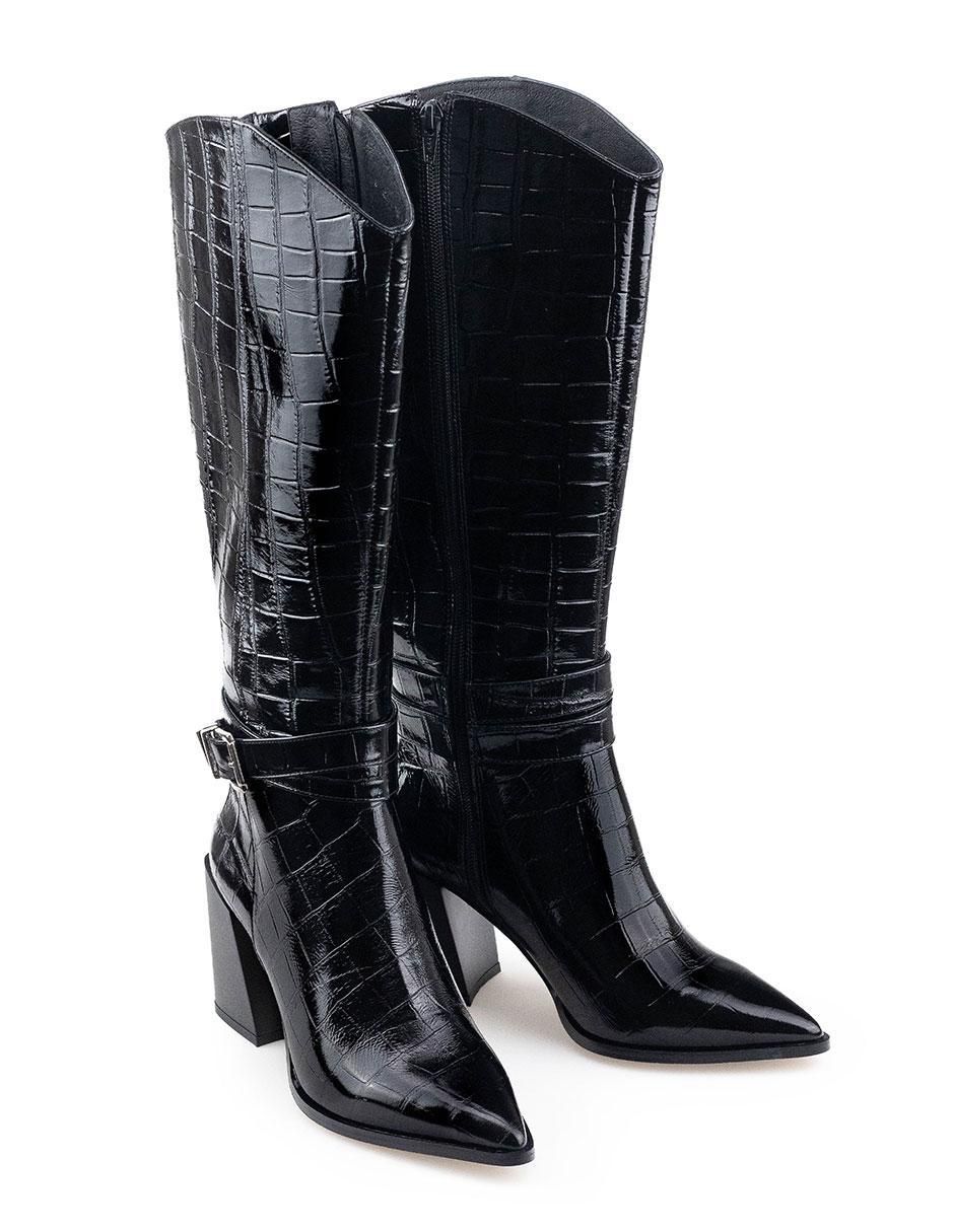 Bota rodilla de piel para mujer 3