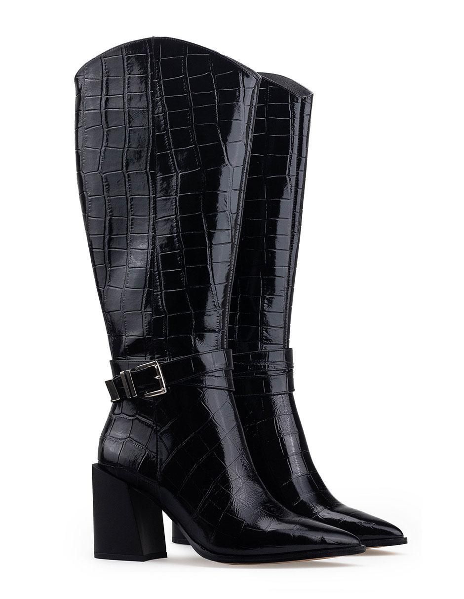 Bota rodilla de piel para mujer 4