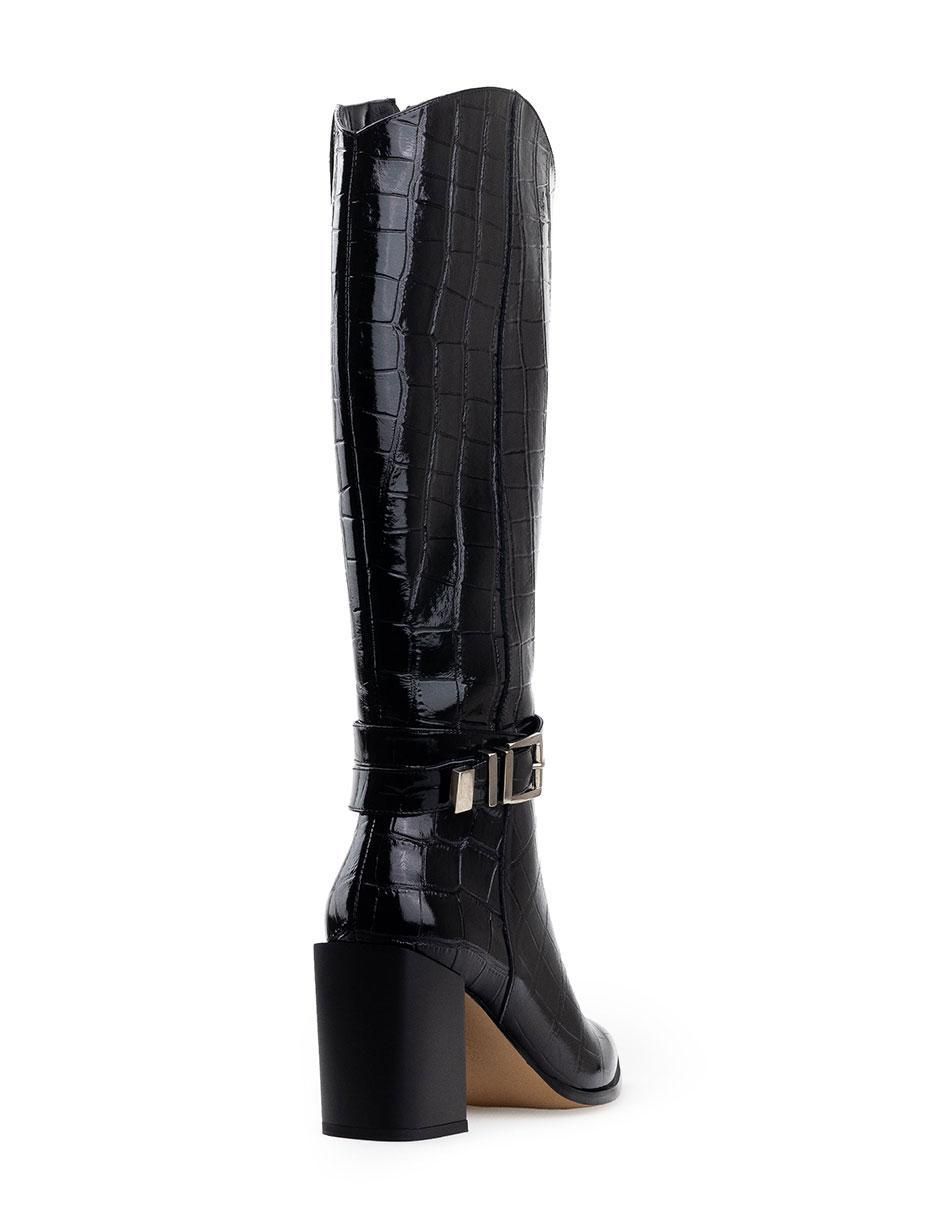 Bota rodilla de piel para mujer 5