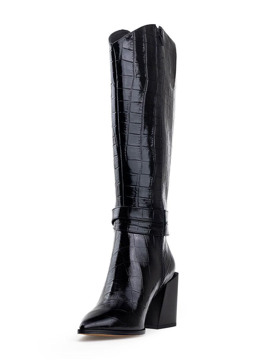 Bota rodilla de piel para mujer 6