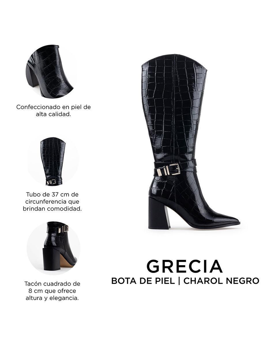 Bota rodilla de piel para mujer 8