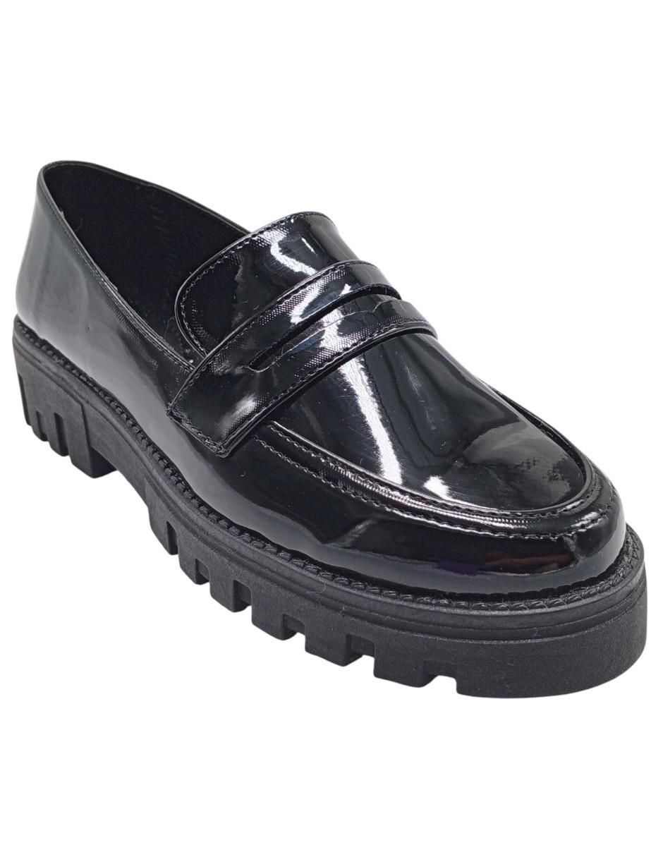 Mocasín de charol para mujer
