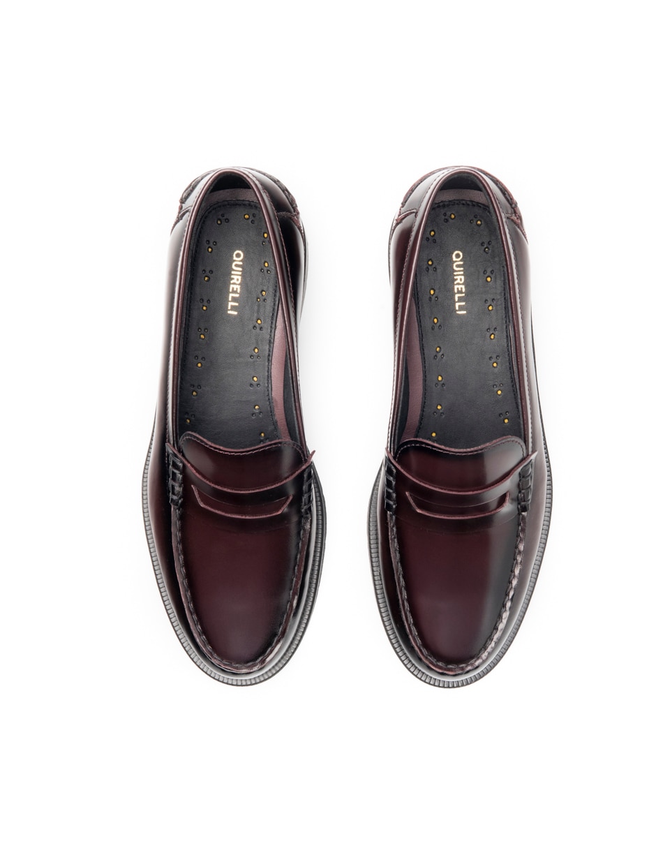 Mocasín Semivestir de piel para mujer 4