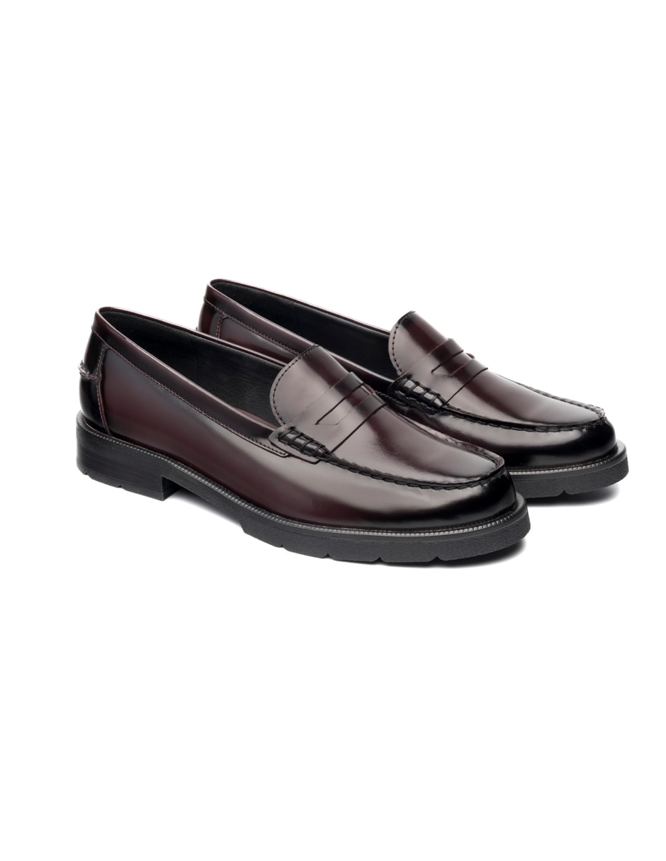 Mocasín Semivestir de piel para mujer 6