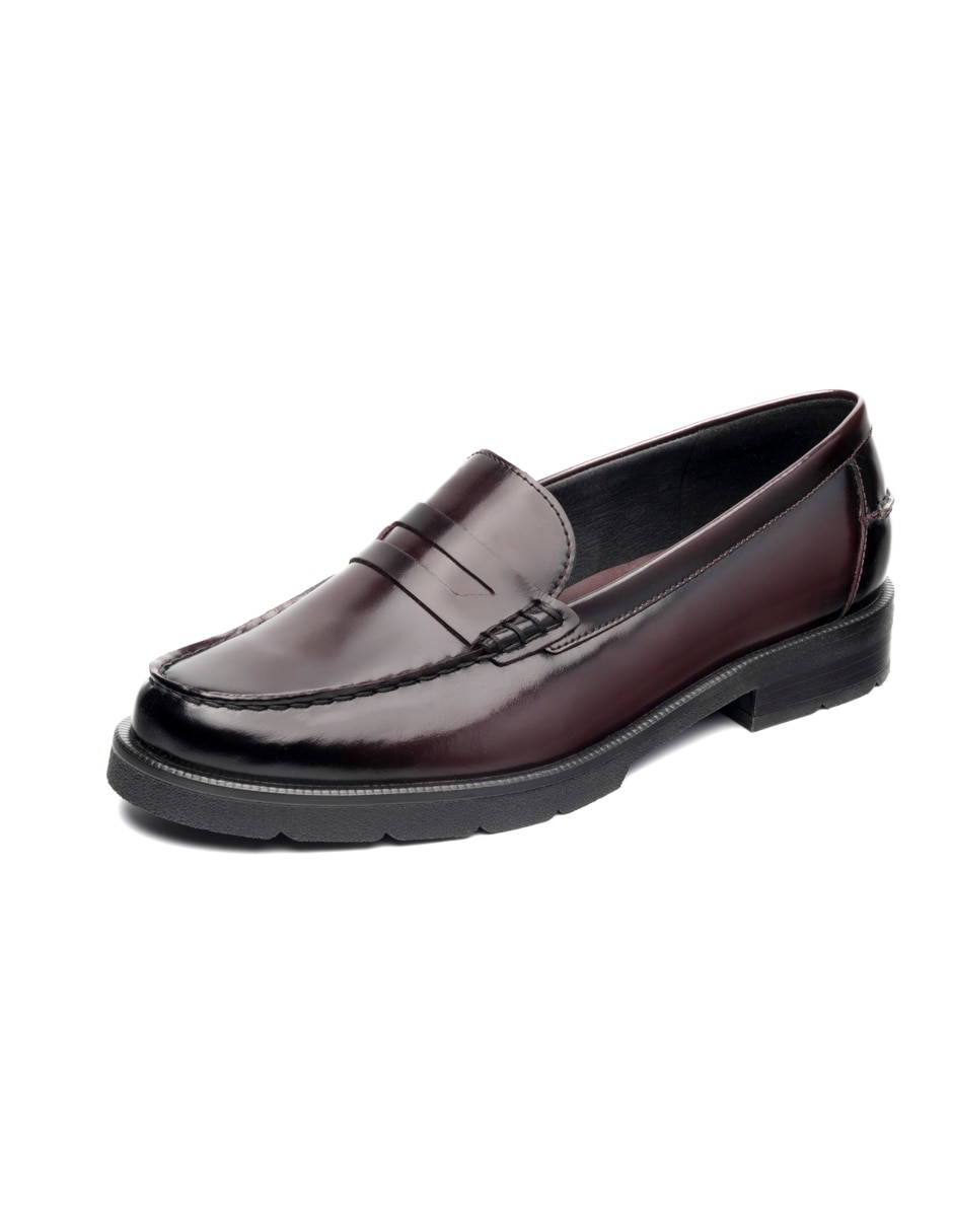 Mocasín Semivestir de piel para mujer 8