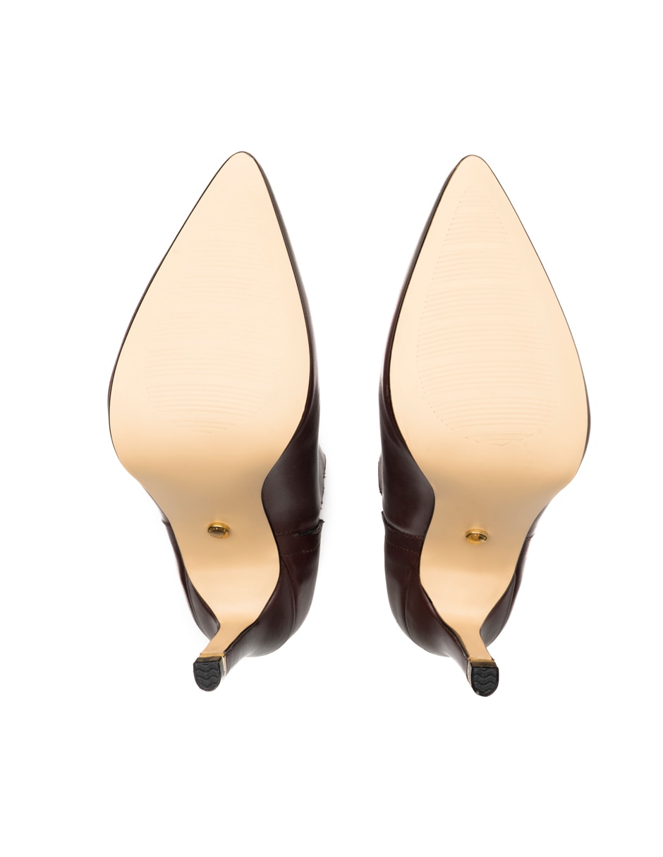 Botín arriba del tobillo semivestir de piel para mujer 2