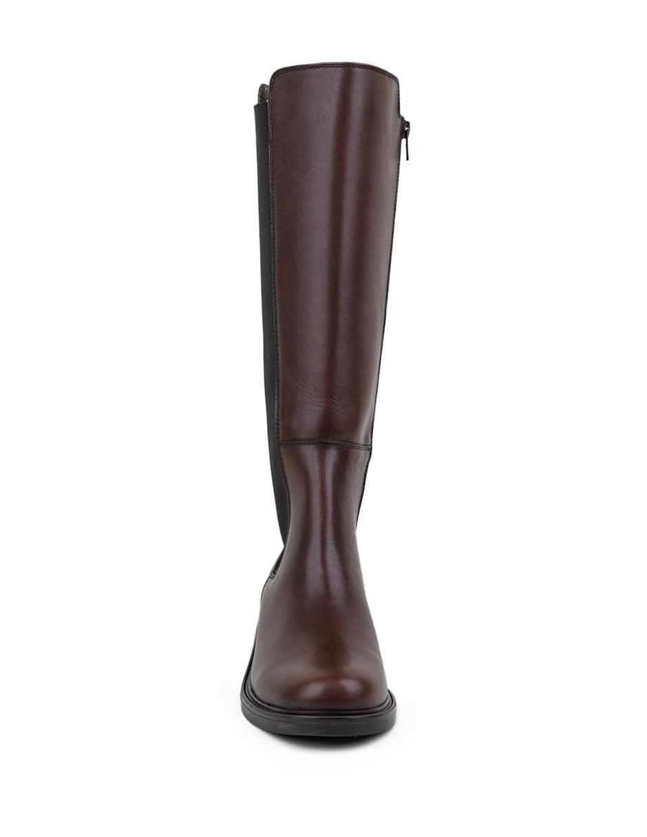 Bota abajo de la rodilla de piel para mujer 2
