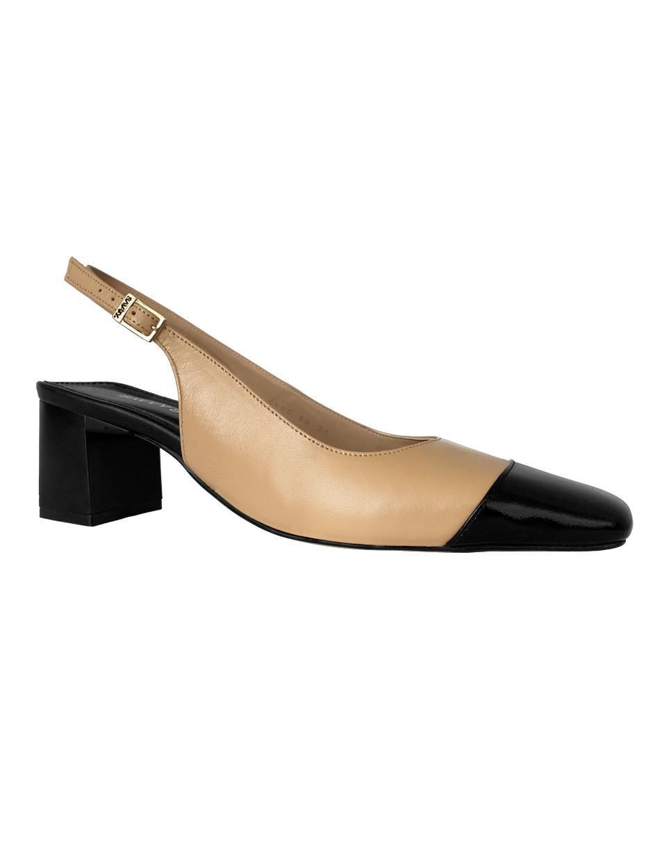 Zapatilla de piel