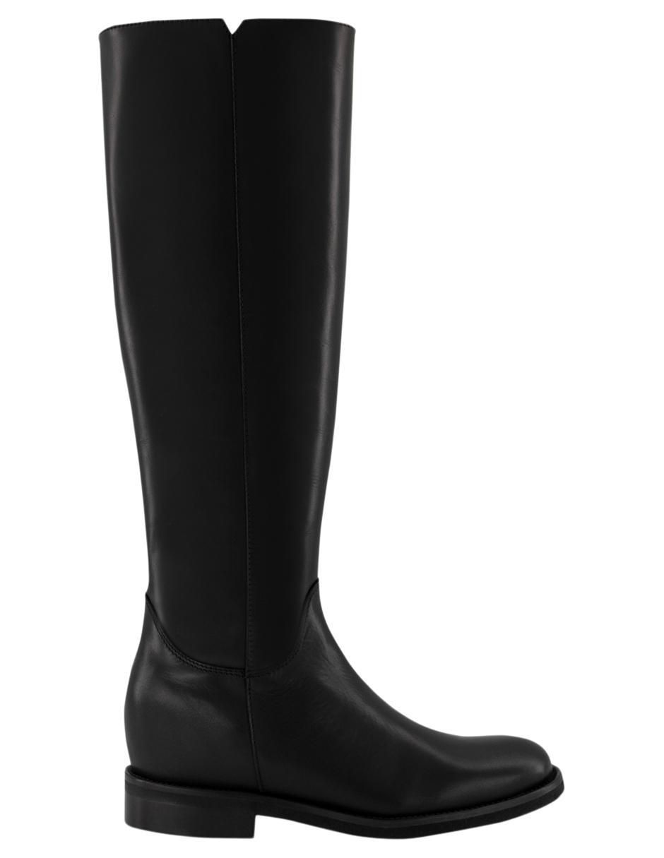 Bota abajo de la rodilla de piel para mujer 2