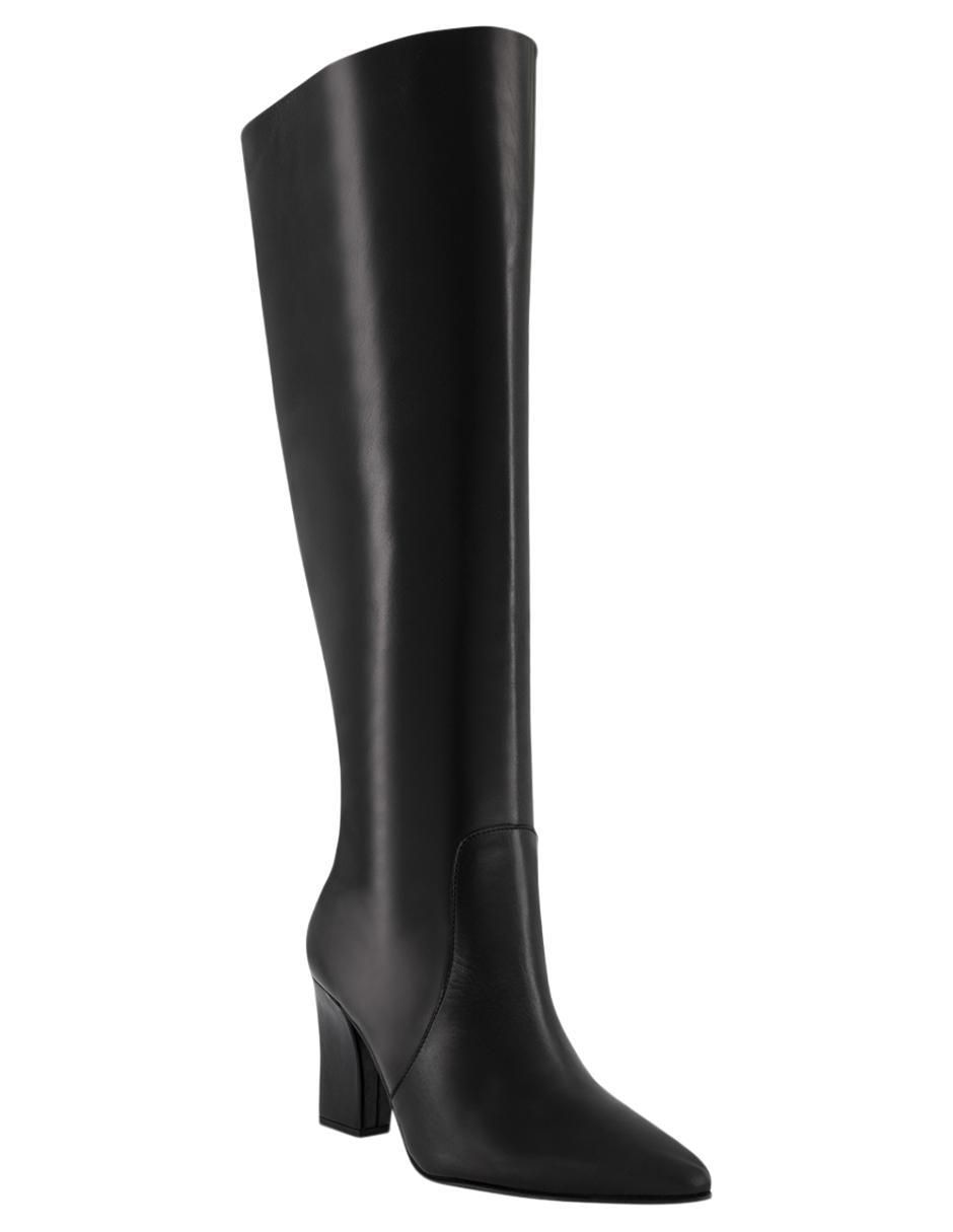 Bota abajo de la rodilla de piel para mujer