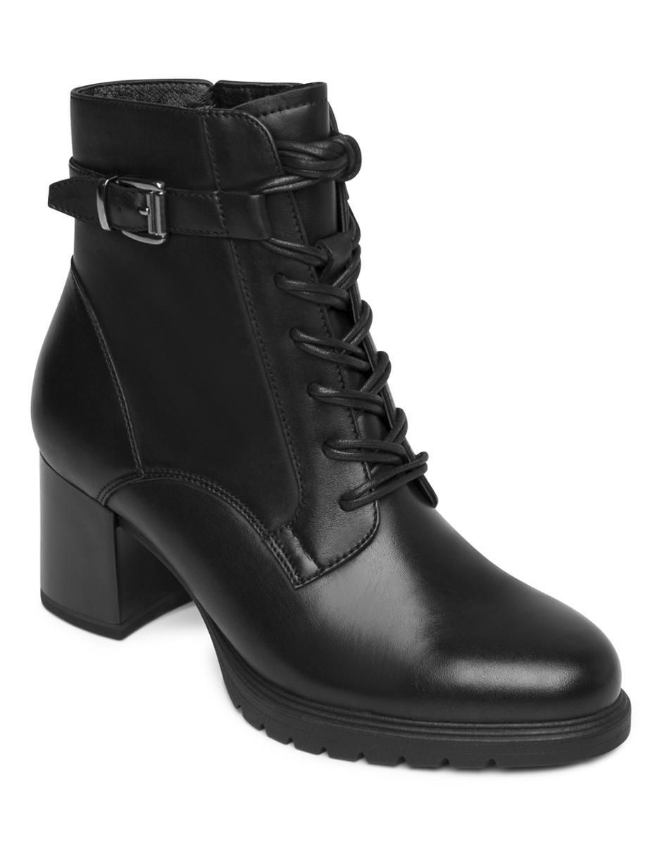 Bota arriba del tobillo de piel para mujer
