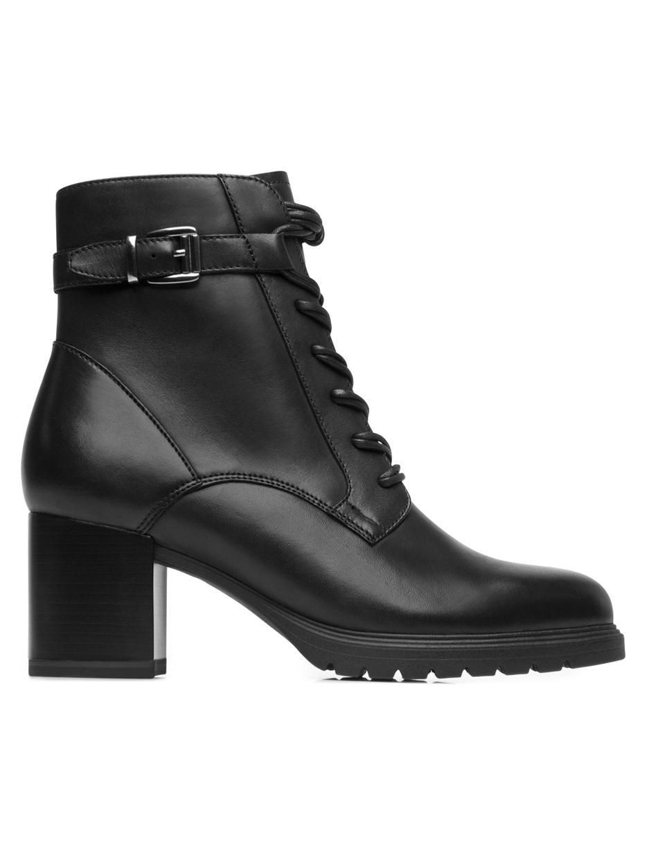 Bota arriba del tobillo de piel para mujer 2