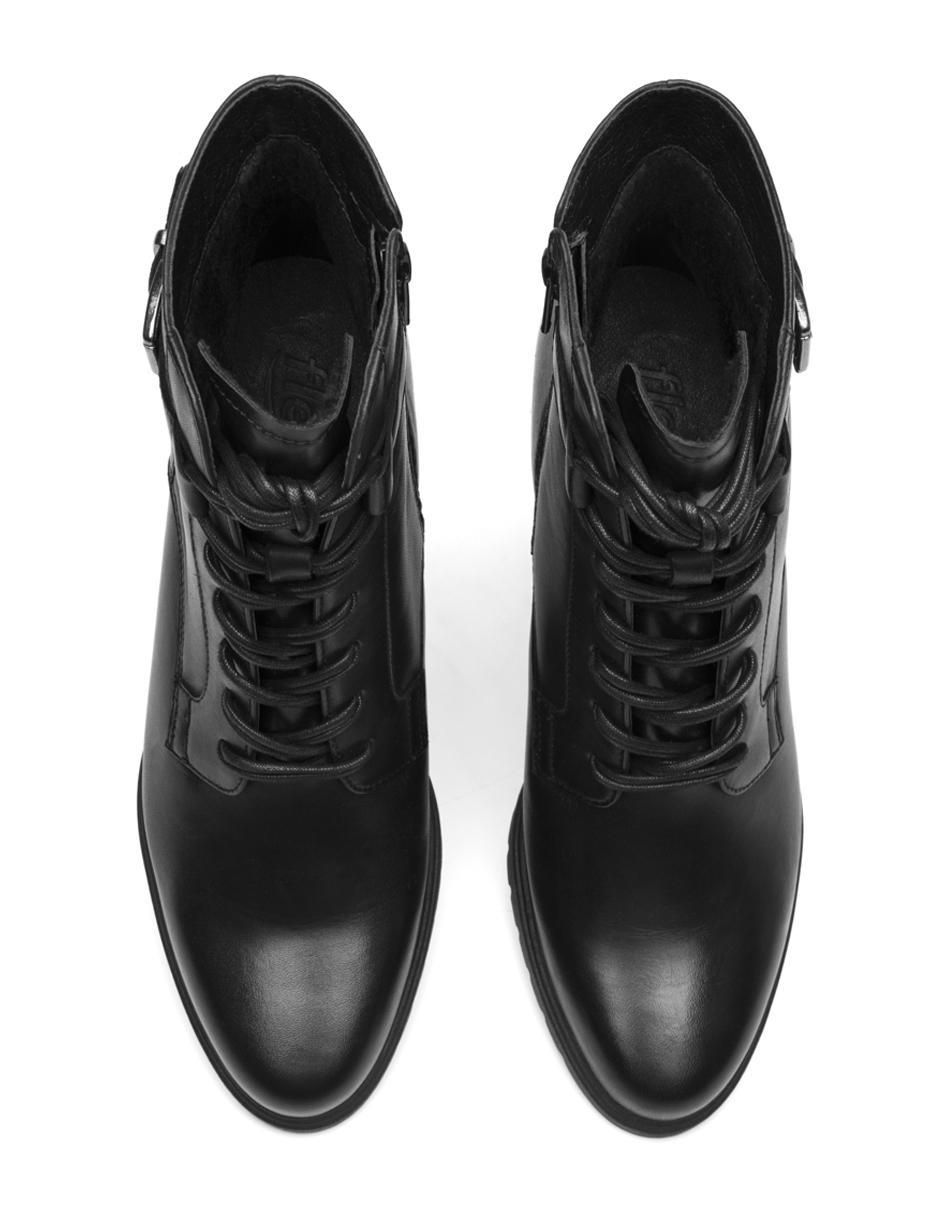 Bota arriba del tobillo de piel para mujer 5