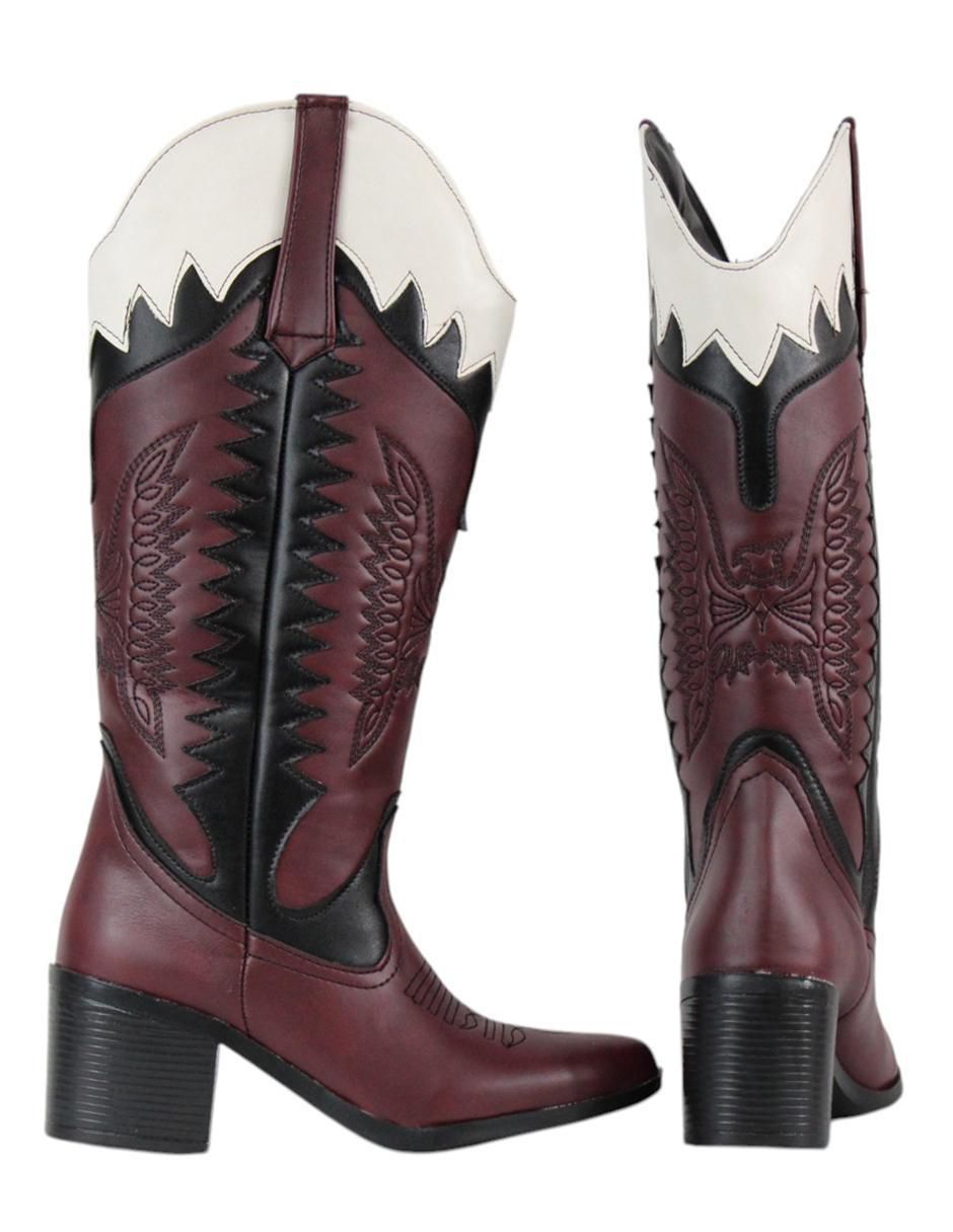 Bota cowboy abajo de la rodilla para mujer 12