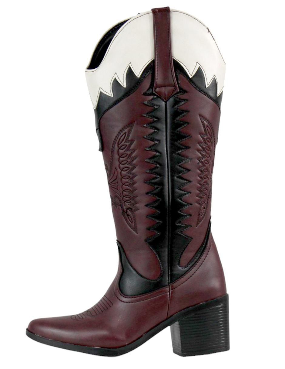 Bota cowboy abajo de la rodilla para mujer 6
