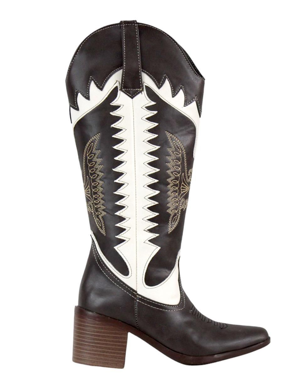 Bota cowboy abajo de la rodilla para mujer