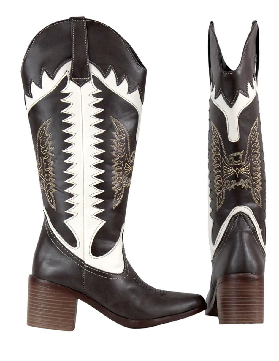 Bota cowboy abajo de la rodilla para mujer 13