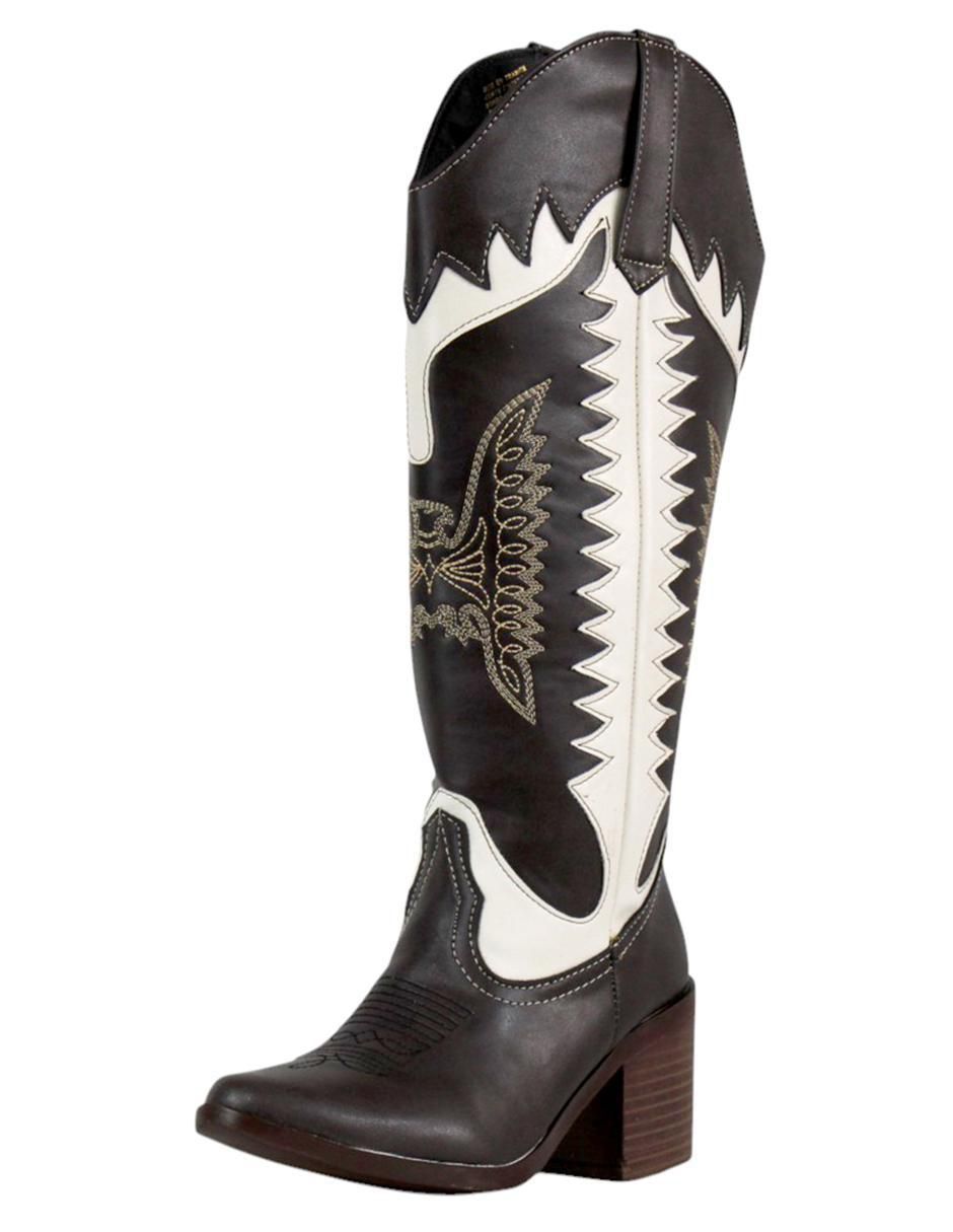 Bota cowboy abajo de la rodilla para mujer 4