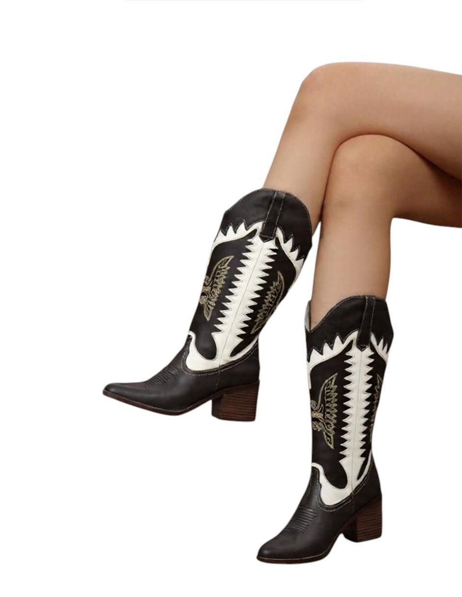 Bota cowboy abajo de la rodilla para mujer 8